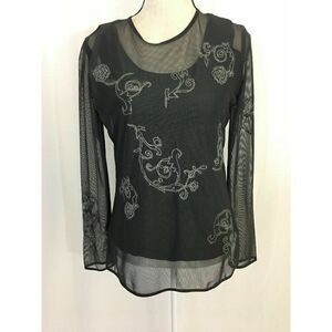 Bianca New Embroidered Floral long sleeve top